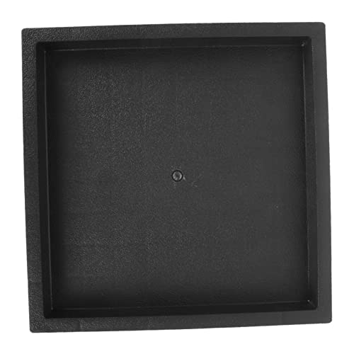 Holibanna Resin Square Flower Pot Tray Plant Pot Holder Wheels Universal Base Tray for Outdoor Plants
