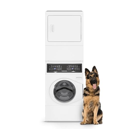 Speed Queen SF7007WG Stacked White Washer and Gas Dryer Combo