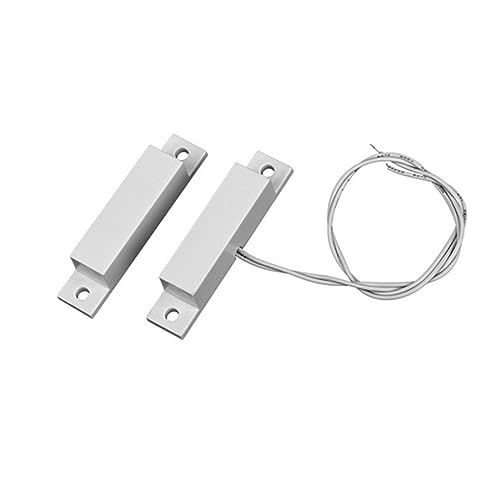 Image of Magnetic Reed Switch MC-32 NC Surface Mount Wired Security Window Door Contact Sensor Alarm Magnetic Reed Switch White - (6 Sets)