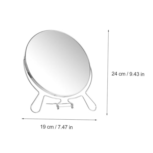 Espejo de maquillaje giratorio doble cara Ipetboom 2pcs miniatura 2