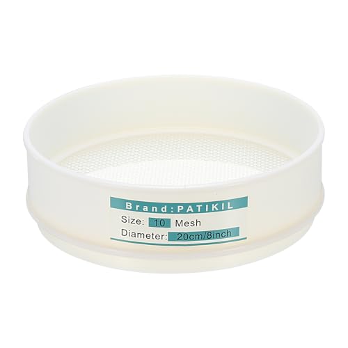 Tamis de laboratoire 10 mesh PATIKIL en nylon pour tamisage de sol