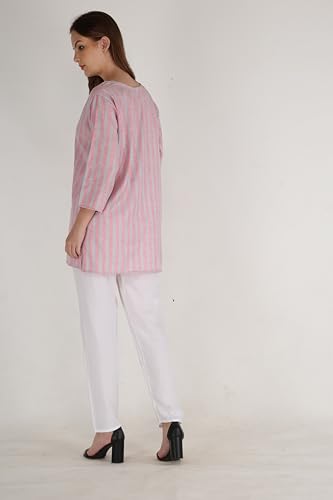 Image of Women's Cotton Straight Kurta with Pant