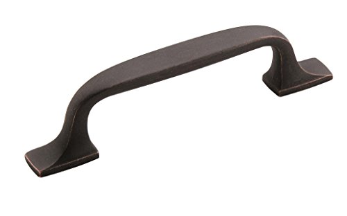 Amerock | Cabinet Pull | Dark Oiled Bronze | 3 inch (76 mm) Center to Center | Highland Ridge | 1 Pack | Drawer Pull | Drawer Handle | Cabinet Hardware