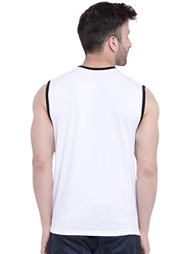 Image of GRITSTONES Men's Sleeveless Crrew Neck Printed Vest GSVST1809