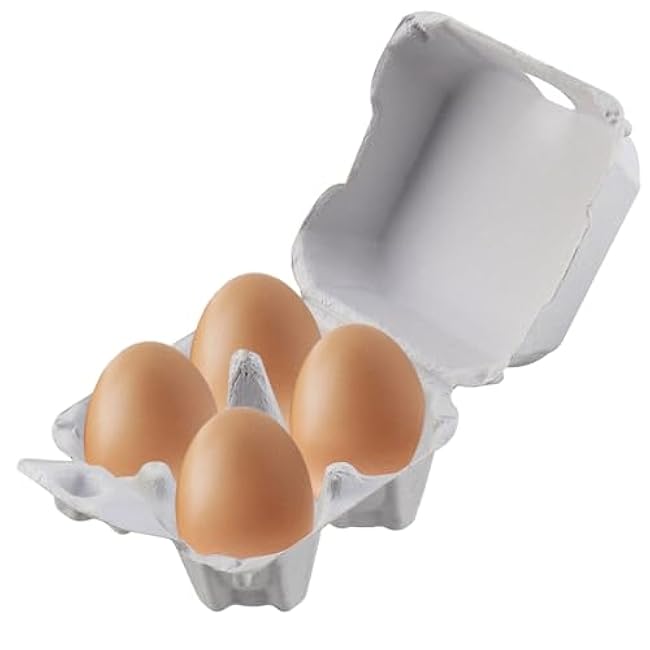 50 PCS Paper Egg Cartons for Kitchen, Farm, Market, Travel and Transport - 4 Pulp Cartons, White