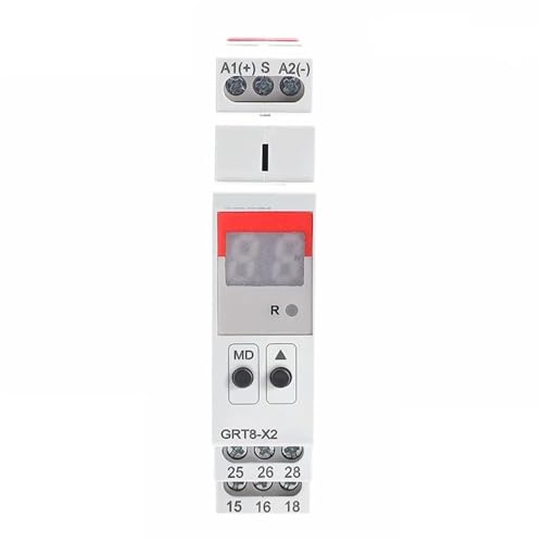 Relais temporisé multifonction à réglage numérique GRT8-X 16A