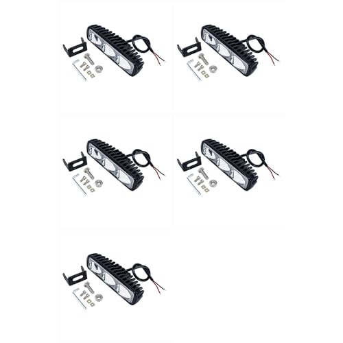 Feux de sécurité LED 30W pour chariot élévateur avec ligne rouge de recul x5