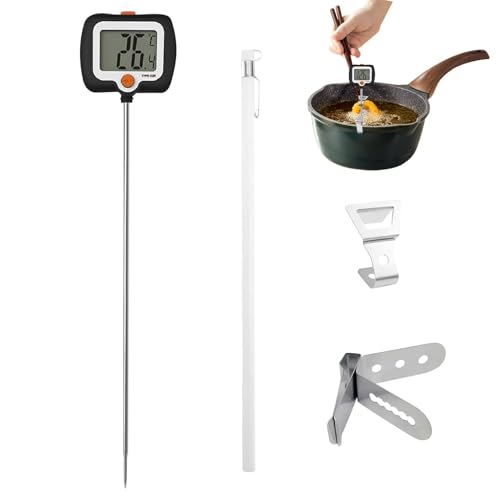 Termografía De Cocina, Termografía De Cocina De Alimentos,Termografía De Agua Rotativa Con Abrazadera - Gadget De Cocina Portátil, Herramienta De Medición De Temperatura Para El Exterior