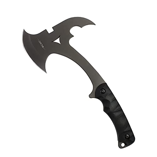 JXE JXO Throwing Axe, Tactical Tomahawk, Camping Survival Hatchet with Sheath, G10 Handle for Outdoor Survival Hiking Camping Throwing