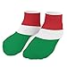 4TH N Women's 5-Pairs Casual Fashion Elastic Ankle Socks, Outdoor Sports Low Cut Sock for Office, Home, Daily Essentials (Italy Flag)