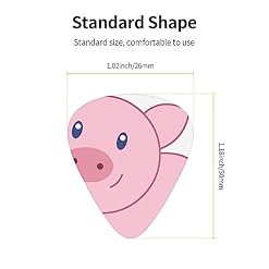 Lot de 12 médiators en forme de cochon mignon pour guitare électrique et basse dans une boîte - Les Beatles, Paul McCartney, John Lennon, RIngo Starr, George Harrison Lot de 12 médiators en forme de cochon mignon pour guitare électrique et basse dans une boîte – Image 4