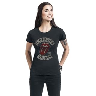 The Rolling Stones 1978 Femme T-Shirt Manches Courtes Noir S 100% Coton Regular/Coupe Standard - Les Beatles, Paul McCartney, John Lennon, RIngo Starr, George Harrison The Rolling Stones 1978 Femme T-Shirt Manches Courtes Noir S 100% Coton Regular/Coupe Standard – Image 4