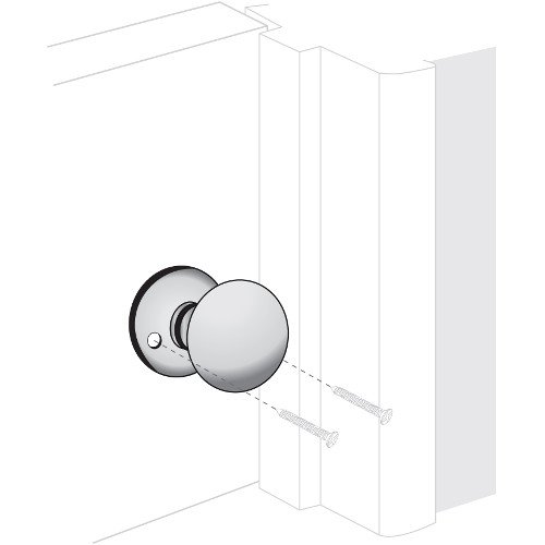 Pro-Lok Knob Set- Brass w/Spindle (Brass Finish)