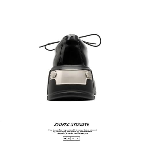 PU Leather Y2K Punk Style Platform Derby Shoes for Men Thick Sole Metal Accent Streetwear Sneakers for Club Party Fashion Statement Bold Personalized Design4