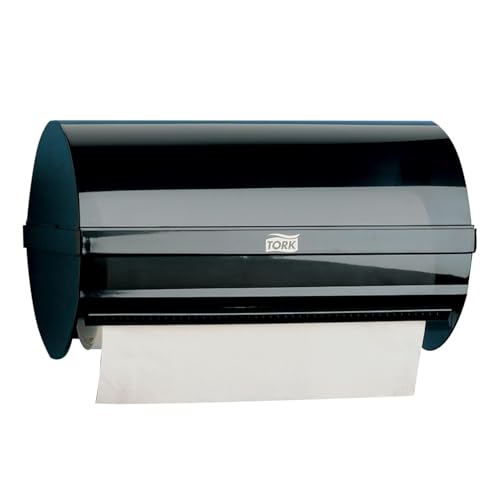 Distributeur de papier d'essuyage Tork W5 noir anti-gaspillage et protégé