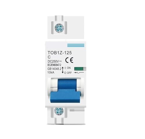 Disjoncteur 1P DC 250V 80A Courbe C Solaire Batterie Circuit Courant Continu