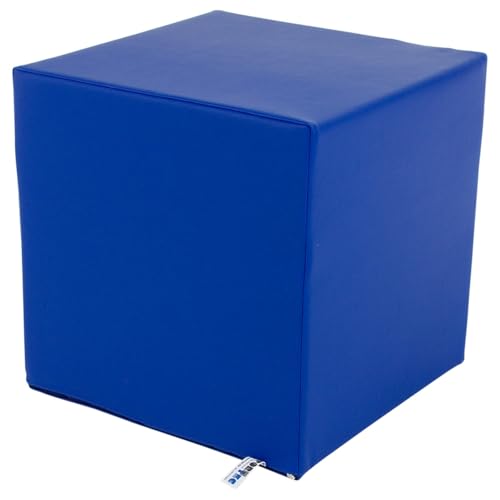Sport-Tec Cube de positionnement Schaumstoffe Wegerich Cube Cube Pouf Cube 50 x 50 x 50 cm, Bleu Pigeon
