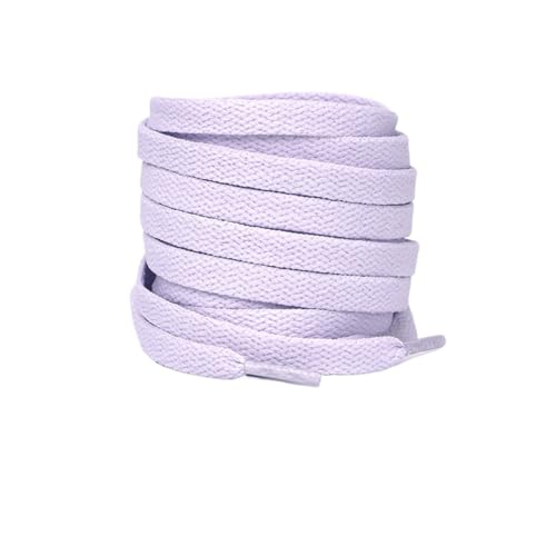 XIANMY Cordones planos de 8 mm, cordones finos para zapatos, reemplazos, cordones de zapatos atléticos para tenis, zapatos deportivos, zapatos casuales de lona, botas, 120 cm, morado claro, 120