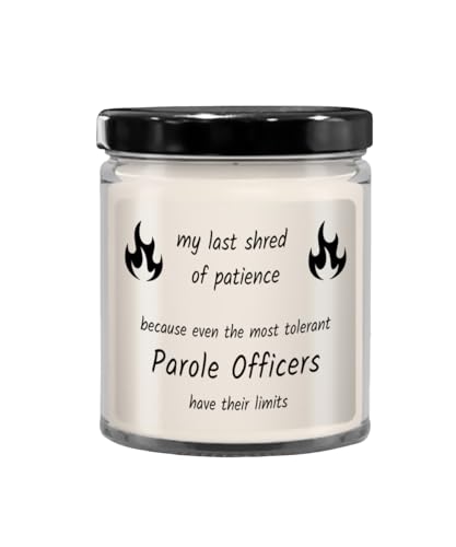 Parole Officer Candle, Gift Ideas for Parole Officer, Gifts for Women Parole Officer Office Decor, Funny PO Candle