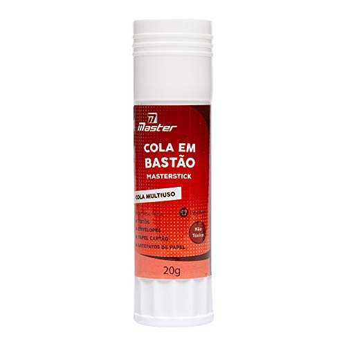 Cola Bastão Pva Masterstick 20G Embalagem Com 12 Unidades