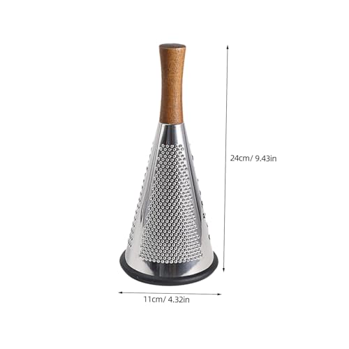Rallador de Cocina de Acero Inoxidable con Mango de Madera miniatura 2