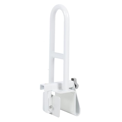 Adjustable Bathtub Safety Rail Sturdy Support for Seniors and Pregnant Women, Stainless Steel, Easy Install, Ventilated Design, Flexible Mounting for Bathroom and Bathtub