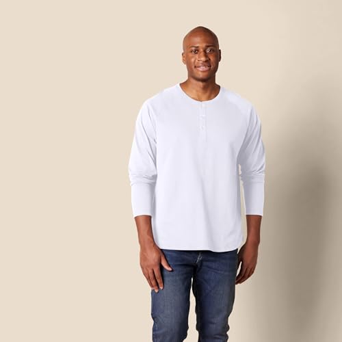 Image of Amazon Essentials Men's Long-Sleeve Henley Shirt