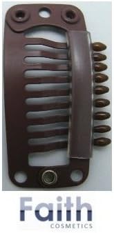 Brown Hair Extension Clips X5 Pieces
