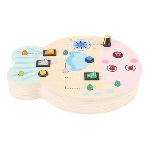 Tablero sensorial de madera con luces LED Jiawu para el aprendizaje infantil 3