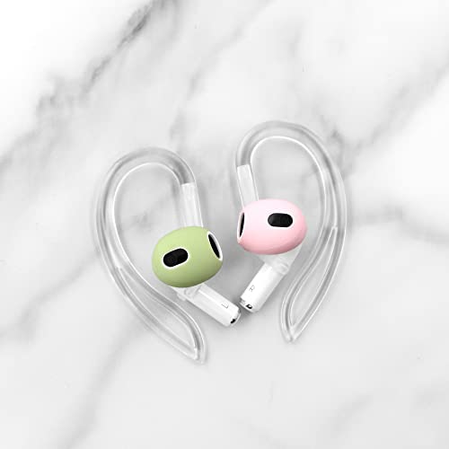 Iiexcel NEWAIRPODSHOOK4X1BBWW 4 Pairs Anti Slip Kit Compatible With Airpods 3Rd Gen, Silicone Sport Ear Hooks And 360° Rotation Adjustable Length Outdoor Earhooks Grip Ear Tips Wing Buds Holder thumb #5