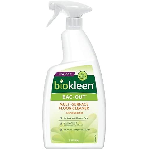 Biokleen Bac-Out Multi-Surface Floor Cleaner - 32 Ounce - Cleans, Shines, & Deodorizes, Eco-Friendly, Non-Toxic, Plant-Based, No Artificial Fragrance, Colors or Preservatives Cover