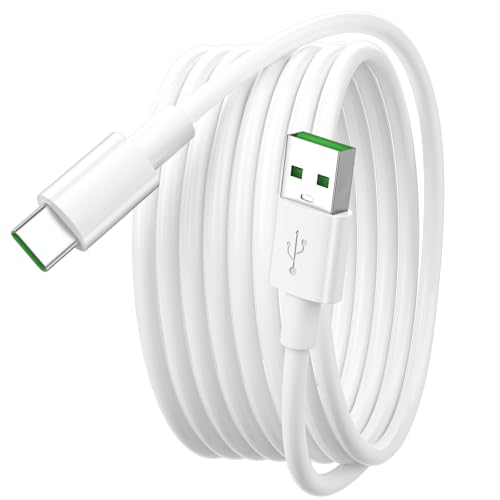 80W 65W SUPERVOOC Charger Cable for OPPO,3M USBA to USB C Fast Charging Data Cord for OPPO Find X8/X5/X5 Pro/X3/Lite/Reno 14/13/13F/12/11/10/A5 Pro/A80/A60/A79/A98/OnePlus 13 12R Nord 5 4 CE/Realme