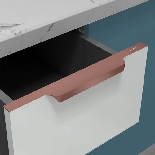 Image of Plantex Profile Handle for Kitchen Cabinet /16 Inch Aluminium Drawer Profile Handle /Wardrobe Pull Handle for Home /Office /Hotel - Pack of 1 (Rose Gold)