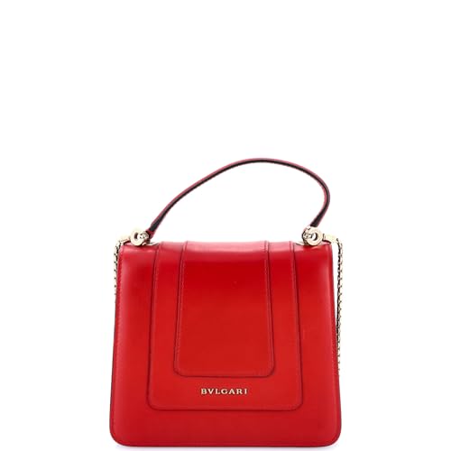 Bvlgari, Pre-Loved Serpenti Forever Top Handle Bag Leather Small, Red - Thumbnail 5