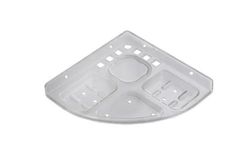 Image of RAB ABS Plastic Wall Mounted Bathroom Corner Shelf | Multi-Purpose Soap, Toothbrush & Toiletry Organizer | Space Saving Bathroom Storage Rack | (Code:- U- 305, Multi Corner, Pack of 1 Piece)