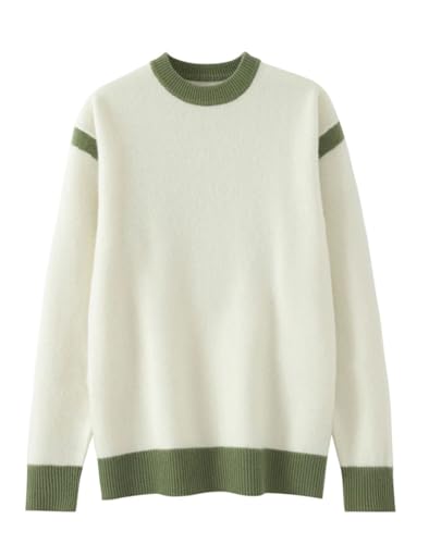 Men's Pullover Sweater Round Neck Casual Knitted Contrasting Color Long Sleeve Sweaters2