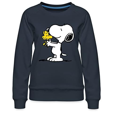 Spreadshirt Peanuts Snoopy Und Woodstock Frauen Premium Pullover, M Cover