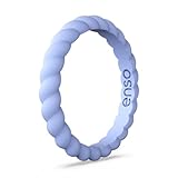 Enso Rings Braided Stackable Silicone Ring - Ocean Breeze - 5