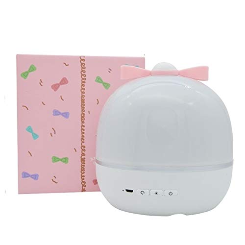 Preisvergleich Produktbild Musik-Projektor-Nachtlicht mit BT Lautsprecher gebührenpflichtiger Universum Sternenhimmel drehen LED Lampe bunten Blitzen-Stern-Kind-Baby-Geschenk (Color : Music Box, Emitting Color : Bow)