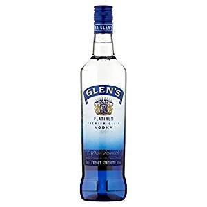 Glens Platinum Premium Grain Vodka 70cl Bottle
