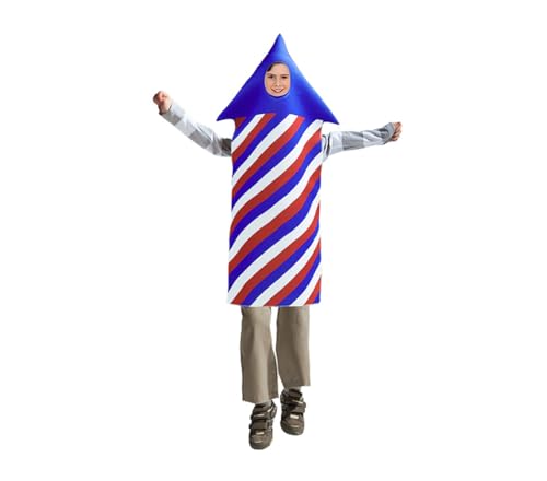 Costume unisexe Halloween et Noël avec feux d'artifice pour enfant adulte