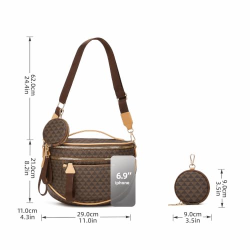 Image of Crossbody Purse for Women Small Crossbody Bags Trendy Vegan Leather with Adjustable Shoulder Straps Gift for Mother Wife Mom
