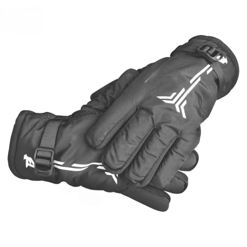 Image of Steelbird Full Finger Winter Gloves with Fur Inside - Warm, Windproof, Waterproof, Scratch Proof, Unisex Design for Men and Women, Ideal for Cold Weather