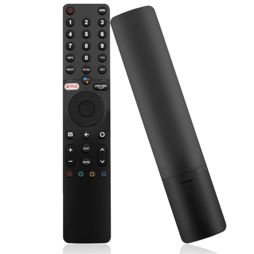 XMRM-19 Adecuado para Xiaomi Mi TV P1/Q1 (32/43/50/55/75) – Bluetooth con Voz, emparejamiento fácil y Botones de Silicona, reemplazo para Smart TV Android L32M6/L43M6/L50M6/L55M6