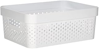 CURVER | Infinity Box 11L, White, 35.6 x 26.6 x 13.6 cm, Recycled Plastic