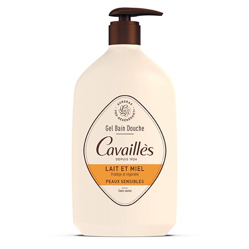 Rogé Cavaillès Gel Bain Douche Peaux Sensibles Lait et Miel 1 L
