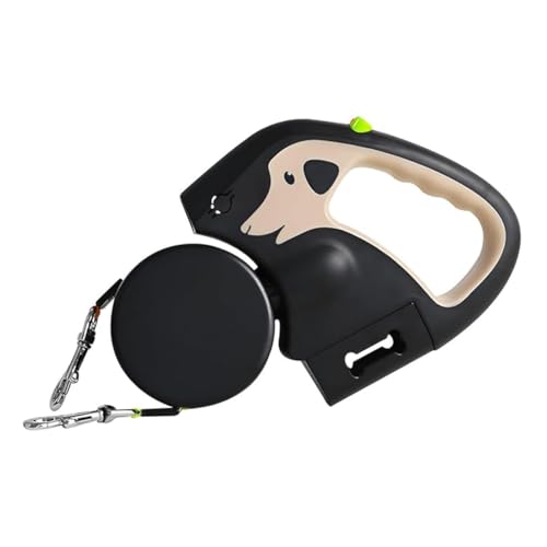 伸縮犬 リード LEDライト付き 2頭引き 引き込み式 犬用リード 3m伸びる 反射 多頭飼い 360°回転 自動巻き取り式 巻き取りがスムーズで 強いナイロンテープ ?10kgの牽引力 丈夫 おしゃれ 安全 軽量 多機能 調整可能 ペット 猫 小型犬 中