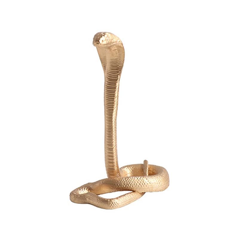 Cobra doré comme décoration de bureau et cadeau créatif moderne