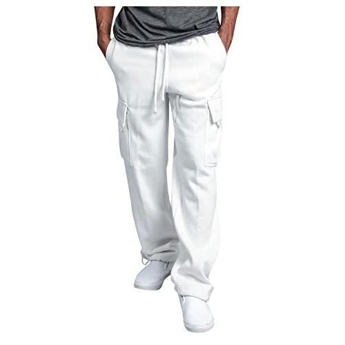SOOUICKER Cargohose Herren Baggy Breite Jogginghose Herren Baumwolle...