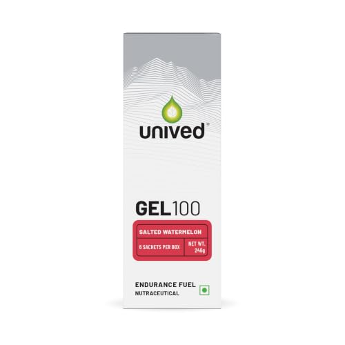 Image of Unived Gel, Nutrition Energy Gel for Endurance Athletes, Runners, Cyclists, Triathletes, Ultramarathon Runners, Vegan, Pack of 6 (Salted Watermelon)